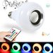 Bec Muzical Inteligent cu Led, Bluetooth si telecomanda iUni DF18, 3W, Lumini Colorate